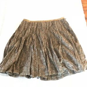 Pleated mini skirt. Anthropologie